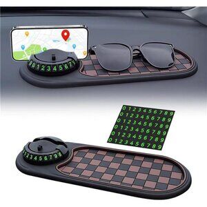 Multifunction Car Anti-Slip Mat Auto Phone Holder, Rotatable Anti Skid Car